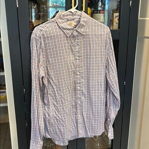 Faherty Pink and Blue Checkered Shirt